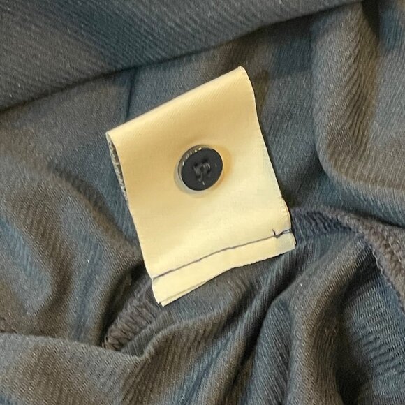 Vici Wrap Mini Dress Women's Size Medium Navy Geometric Print Long Sleeve - Picture 11 of 12